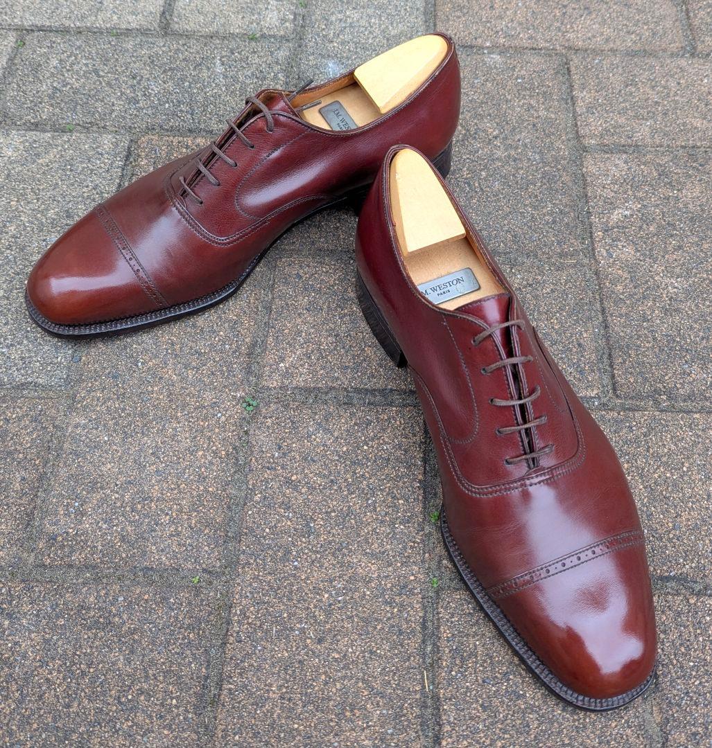 【クリスマスセール】J.M.WESTON300パンチドキャップトゥ7.5D超美品