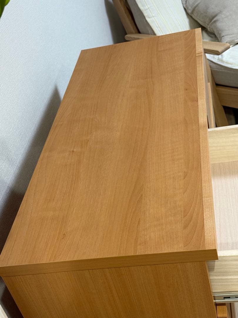 北欧家具　ウッドチェスト105cm幅　 4段