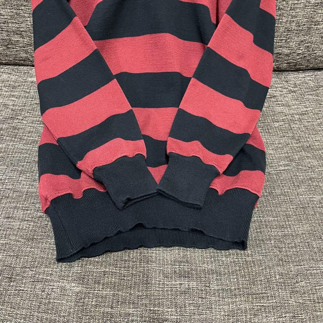 80s-90s CONVERT コンバート ラガーシャツ ボーダー 早大カラー