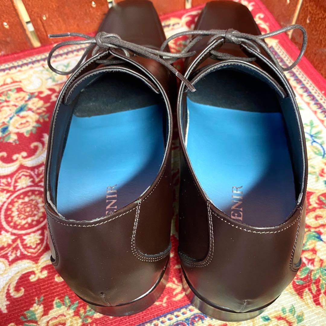 【美品】BENIRブライダルシューズ ウエディング26.5cm ダークブラウン