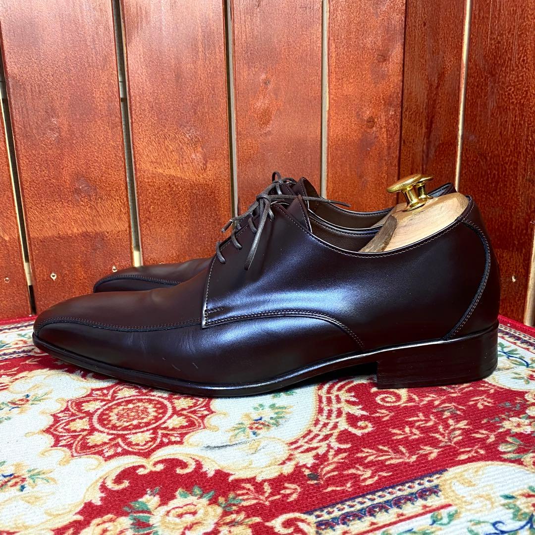 【美品】BENIRブライダルシューズ ウエディング26.5cm ダークブラウン