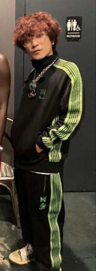 深瀬着用 Needles chameleon コラボ トラックパンツ