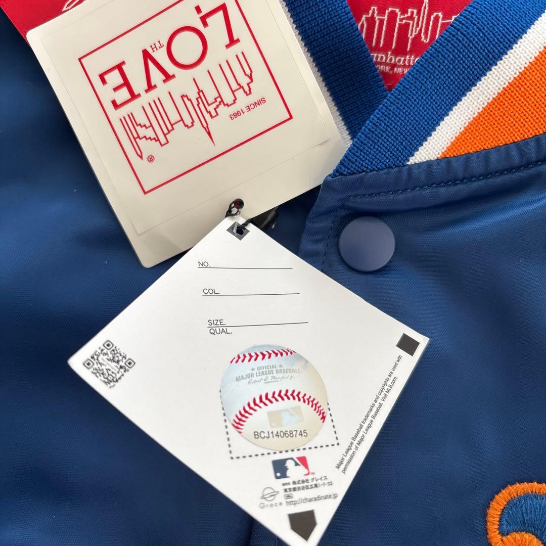 L　マンハッタンポーテージ　スタジアムジャンパー　MLB　コラボ　メッツ
