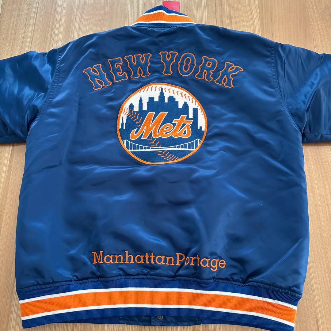L　マンハッタンポーテージ　スタジアムジャンパー　MLB　コラボ　メッツ