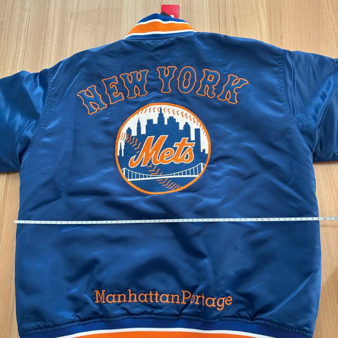 L　マンハッタンポーテージ　スタジアムジャンパー　MLB　コラボ　メッツ