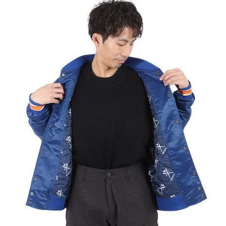 L　マンハッタンポーテージ　スタジアムジャンパー　MLB　コラボ　メッツ