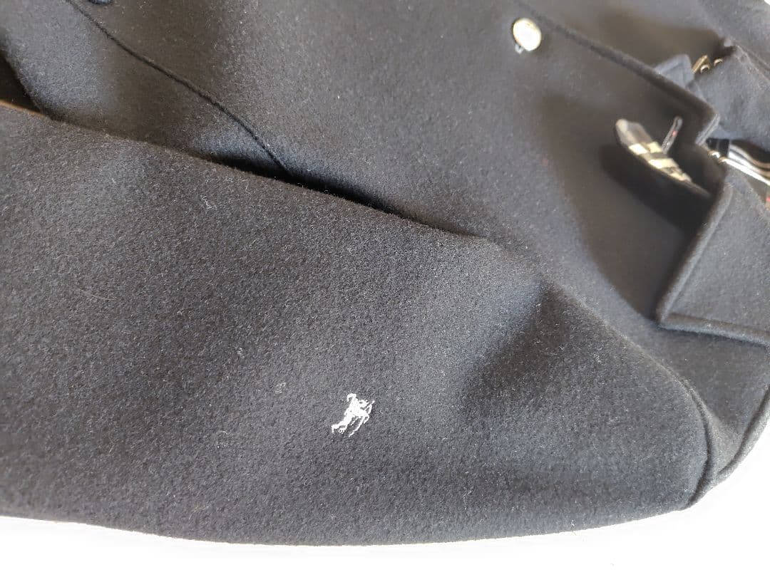 極美品バーバリーブラックレーベル　ナポレオンマリンコート　М　ブラック　カシミヤ