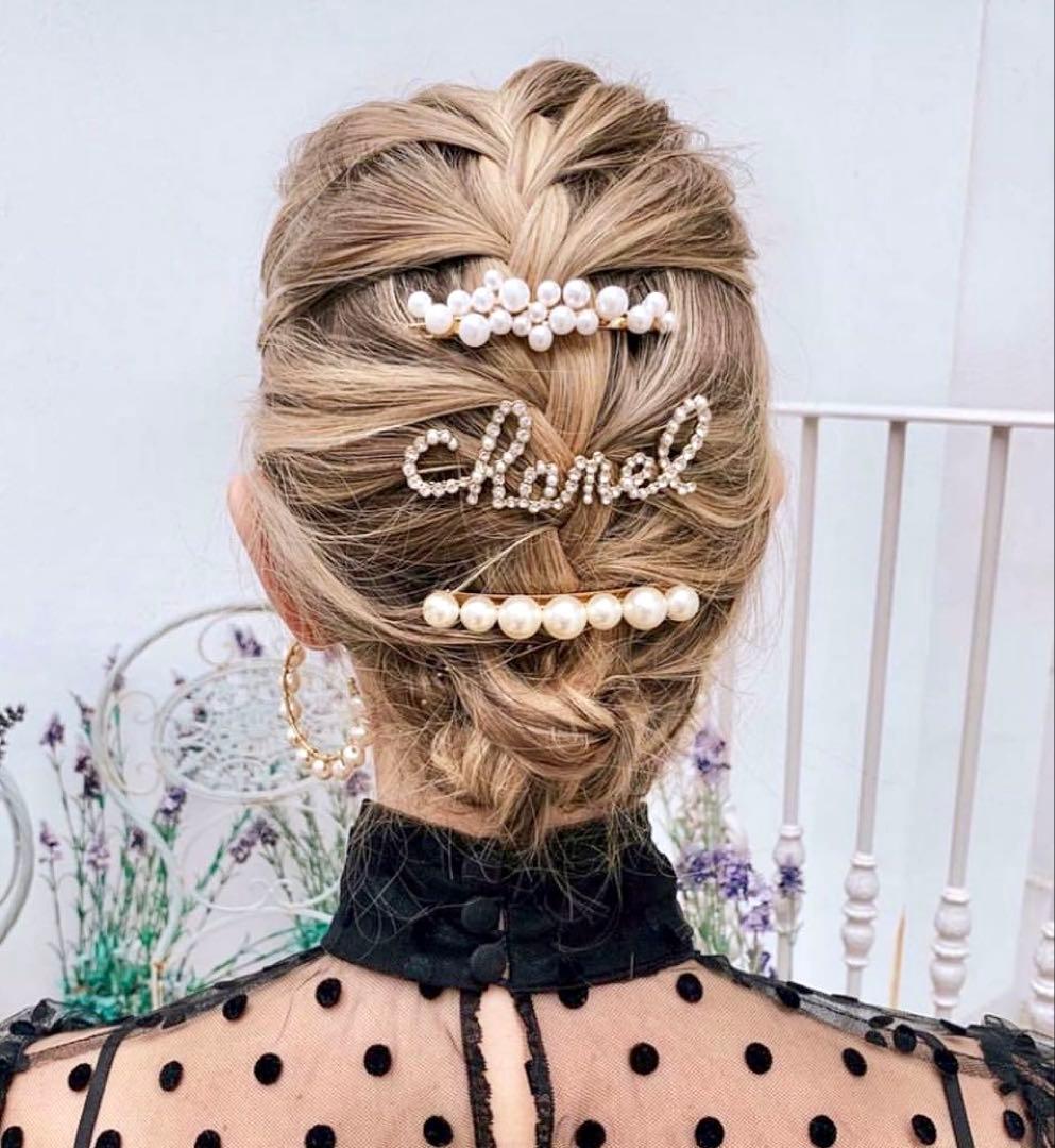 激レア！未使用品CHANELシャネルロゴヘアピン