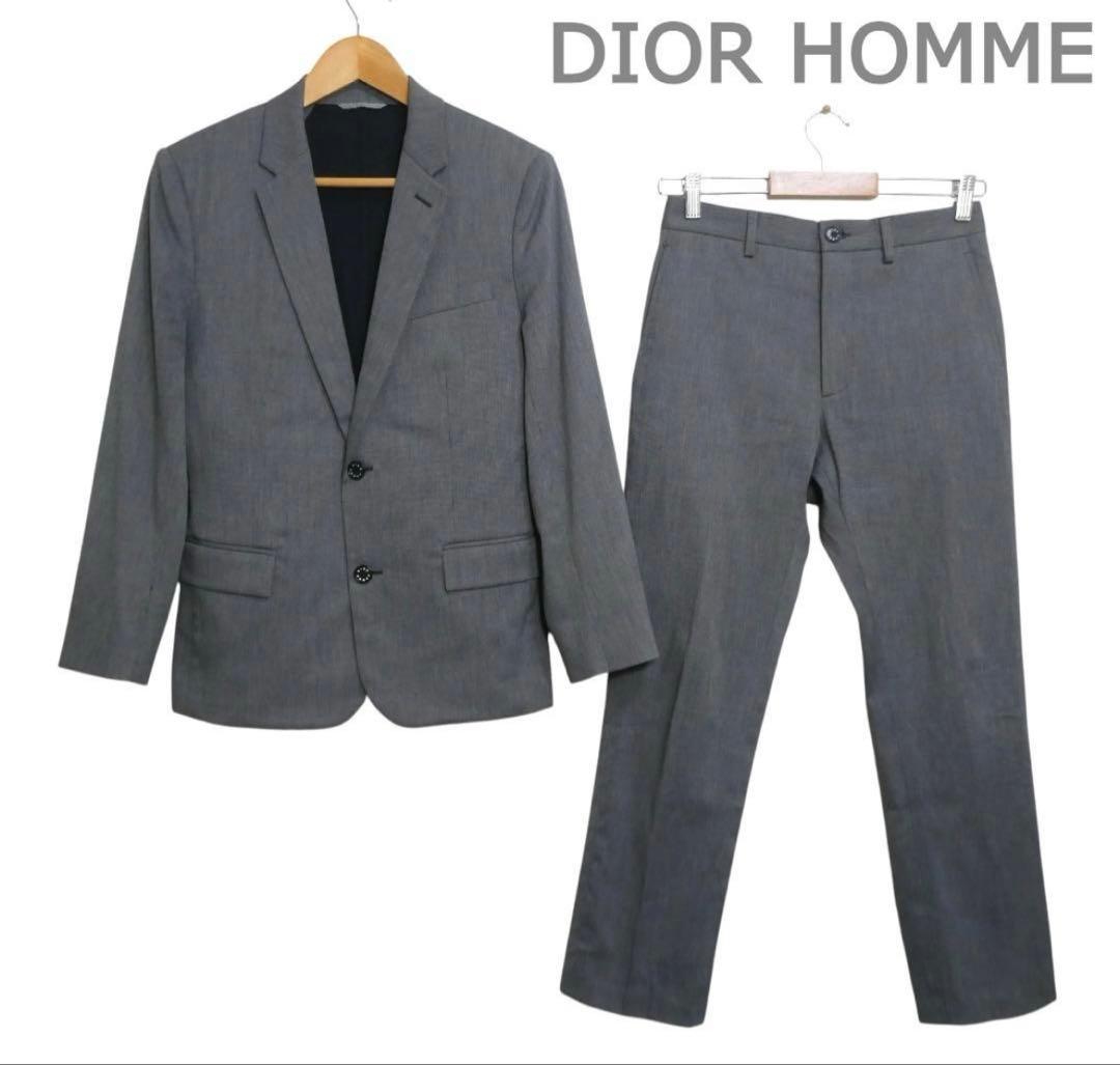 DIOR HOMME テーラードジャケット×パンツ スーツ グレー 44