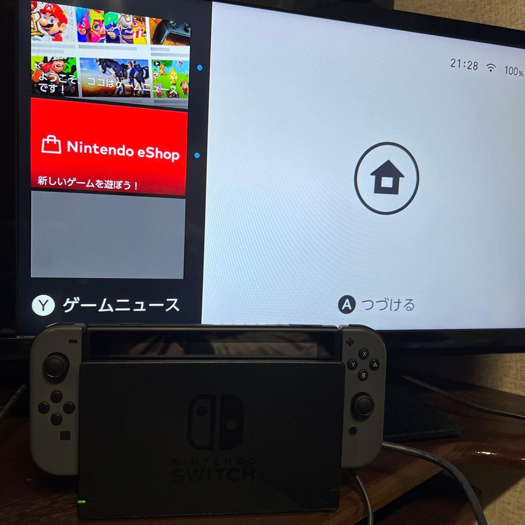 Nintendo Switch 新型バッテリー強化版　グレー　ジャンク
