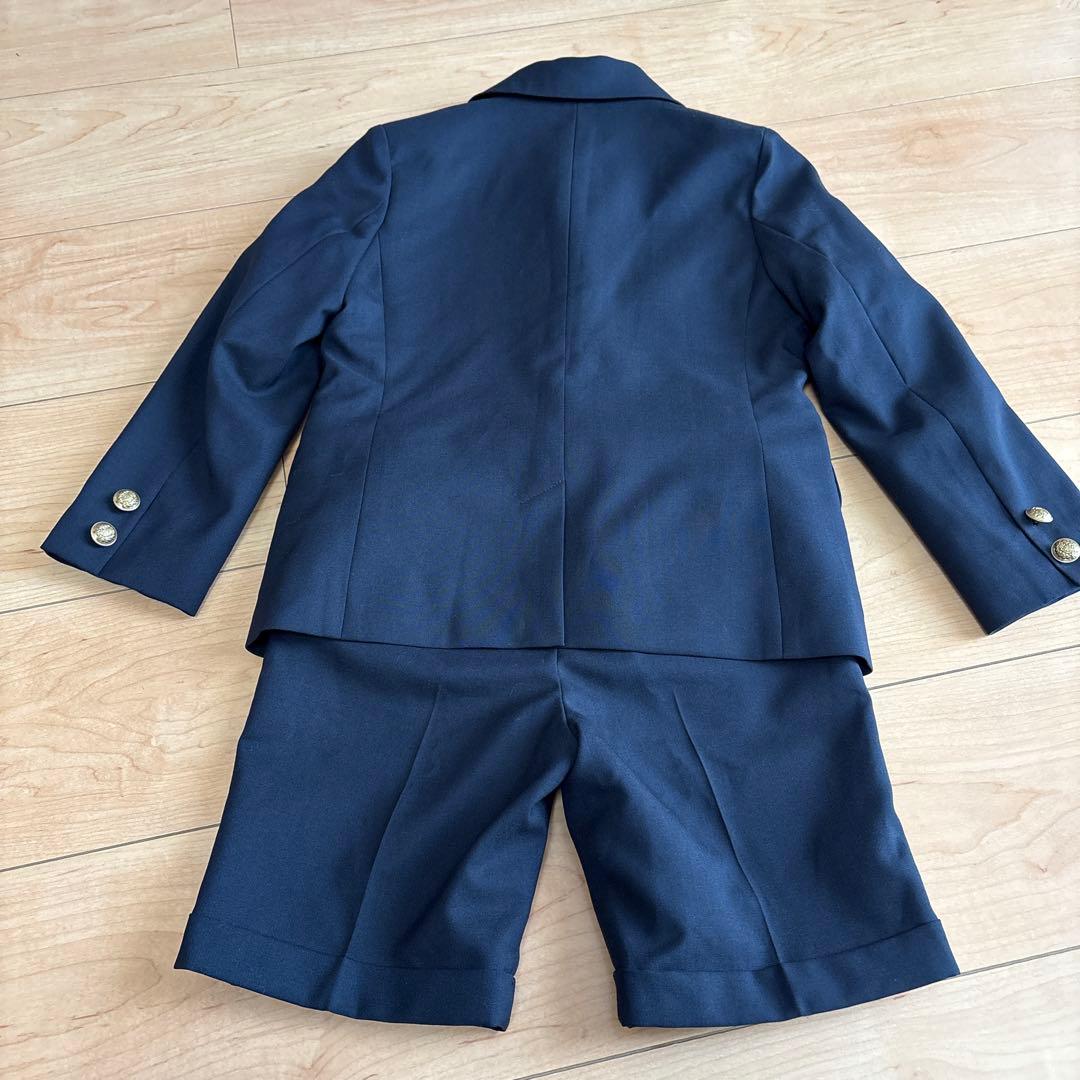 115㎝　グリーンレーベルリラクシング　濃紺　フォーマルスーツ　入学式　ネクタイ
