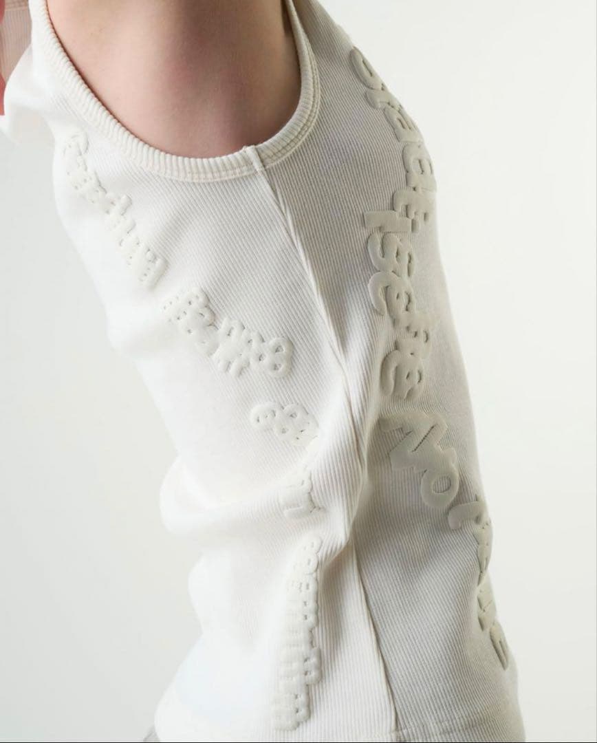 gadid anoniem LEWIN / WHITE タンクトップ