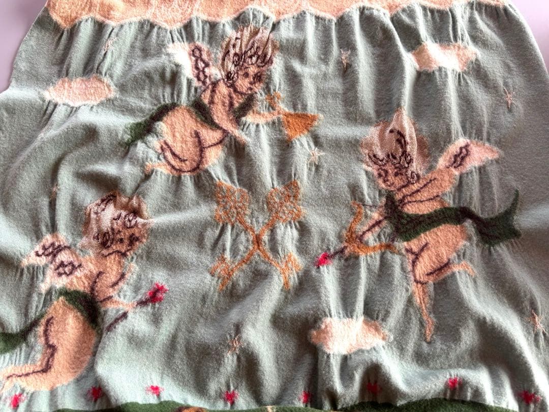 希少！KAPITAL 縮絨ウールストール　　エンジェル&インディアン&馬