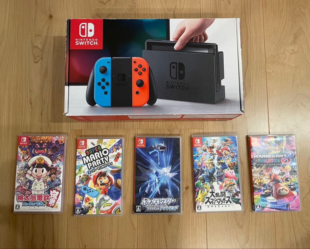 任天堂Switch まとめ売り　ジョイコン×2 ソフト5本
