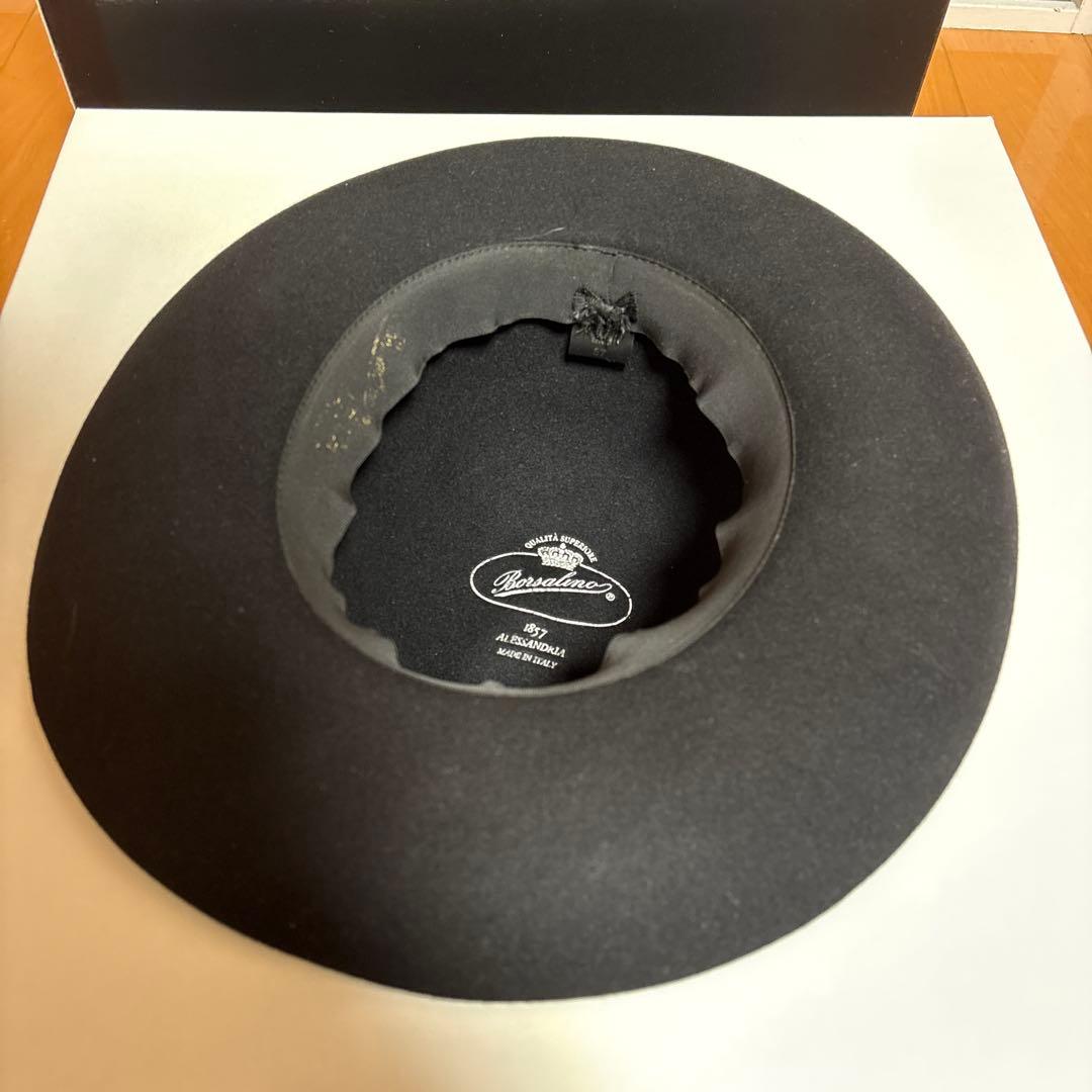 Borsalino ブラック ウールハット