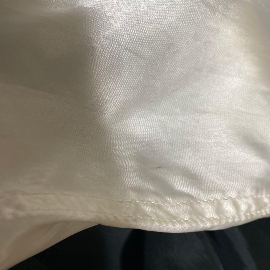 ブラックコムデギャルソン　総キュプラ ラグラン切替 スカジャン m プリント