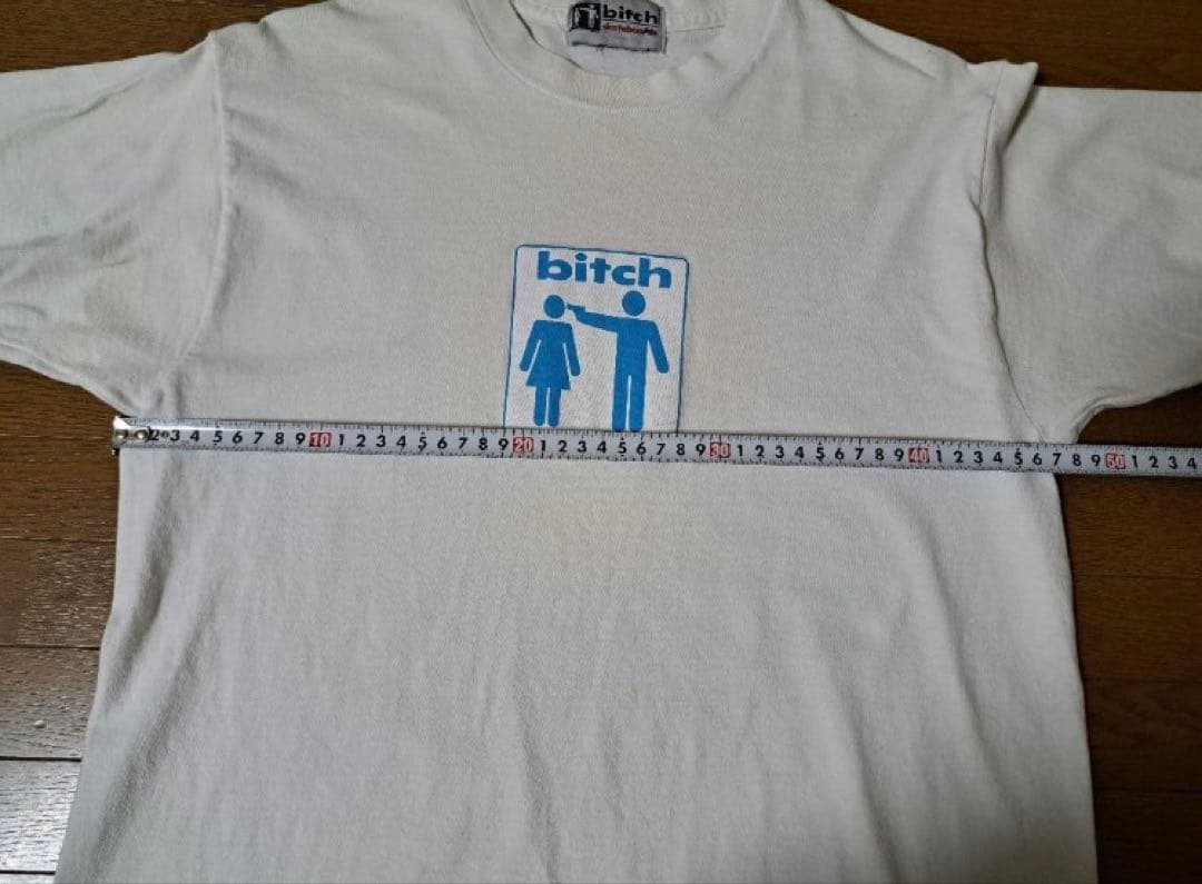 bitch skateboard グラフィックTシャツ ホワイト