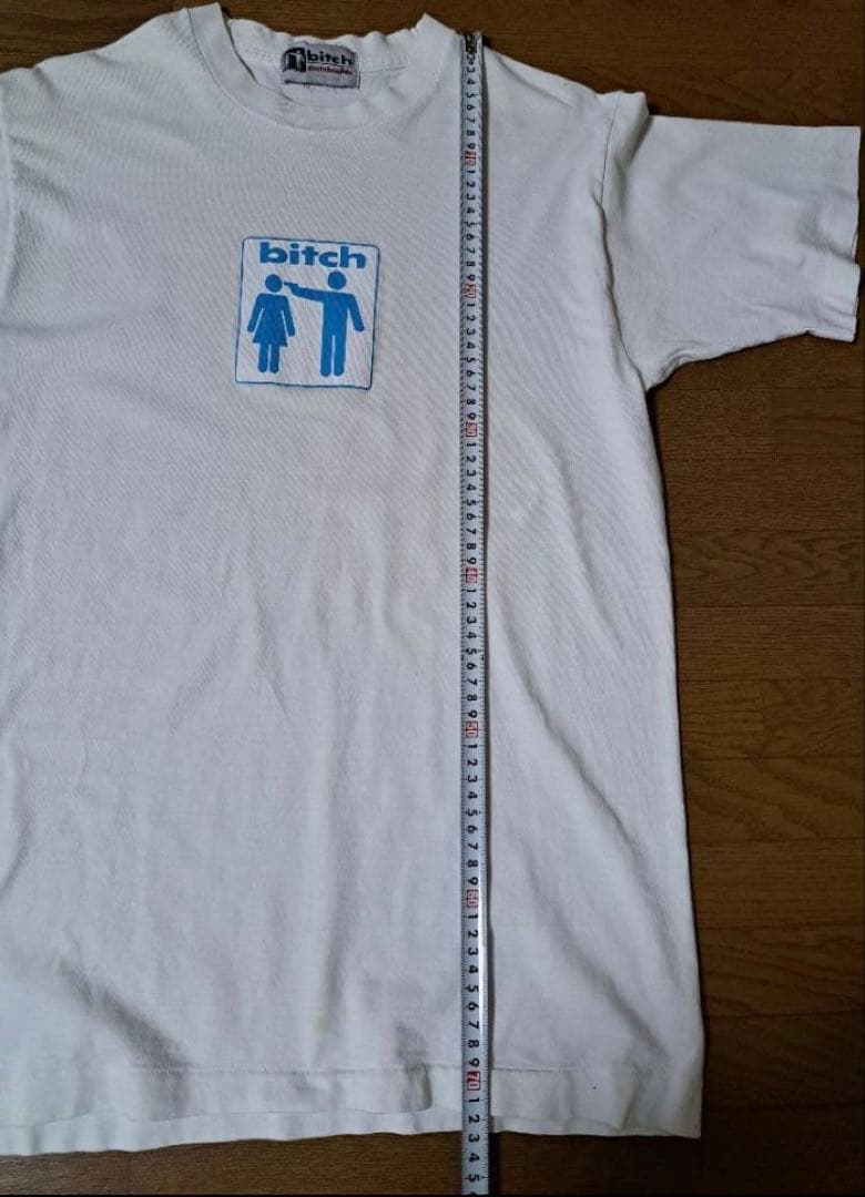 bitch skateboard グラフィックTシャツ ホワイト