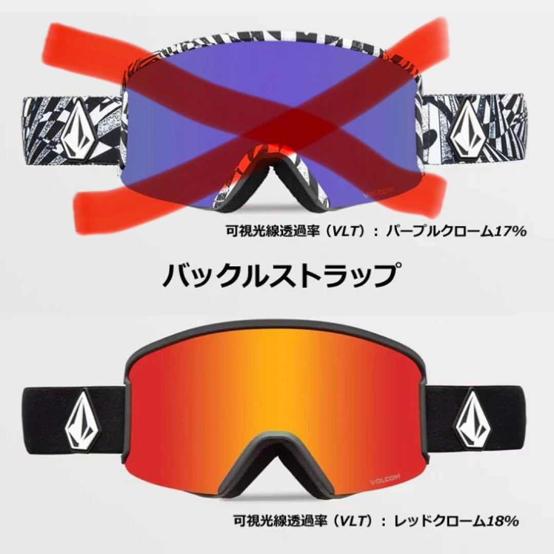 VOLCOM GARDEN ゴーグル MatteBlack Red Chrome