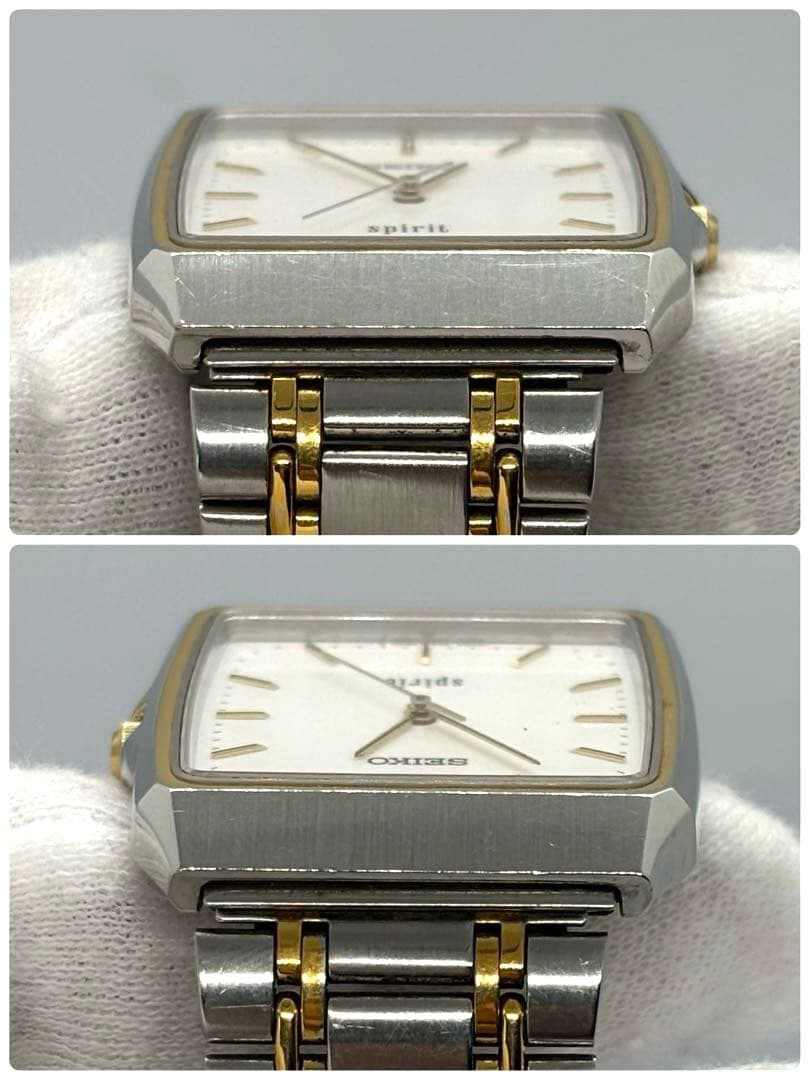 【稼動/電池新品】SEIKO セイコー スピリット 腕時計 シルバー クォーツ