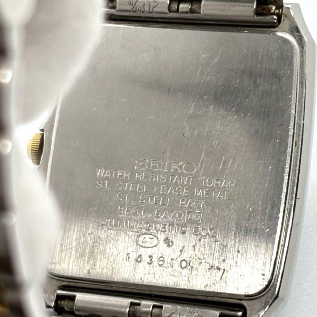 【稼動/電池新品】SEIKO セイコー スピリット 腕時計 シルバー クォーツ