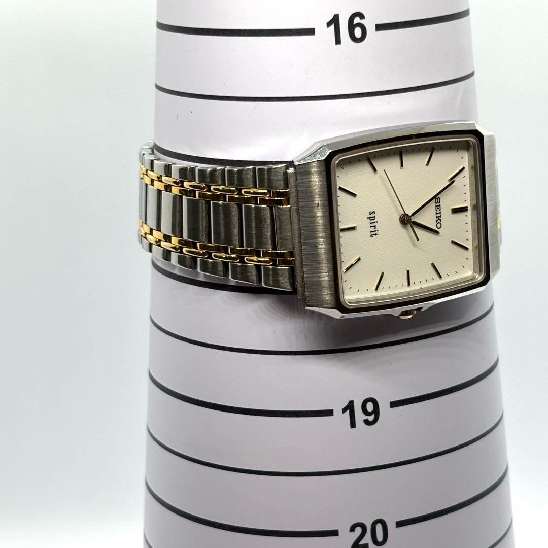 【稼動/電池新品】SEIKO セイコー スピリット 腕時計 シルバー クォーツ