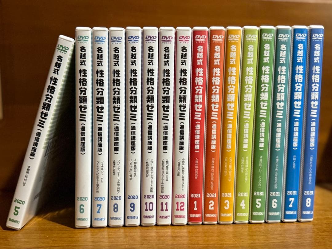 名越式性格分析ゼミ DVD 体癖 名越ゼミ 16巻セット