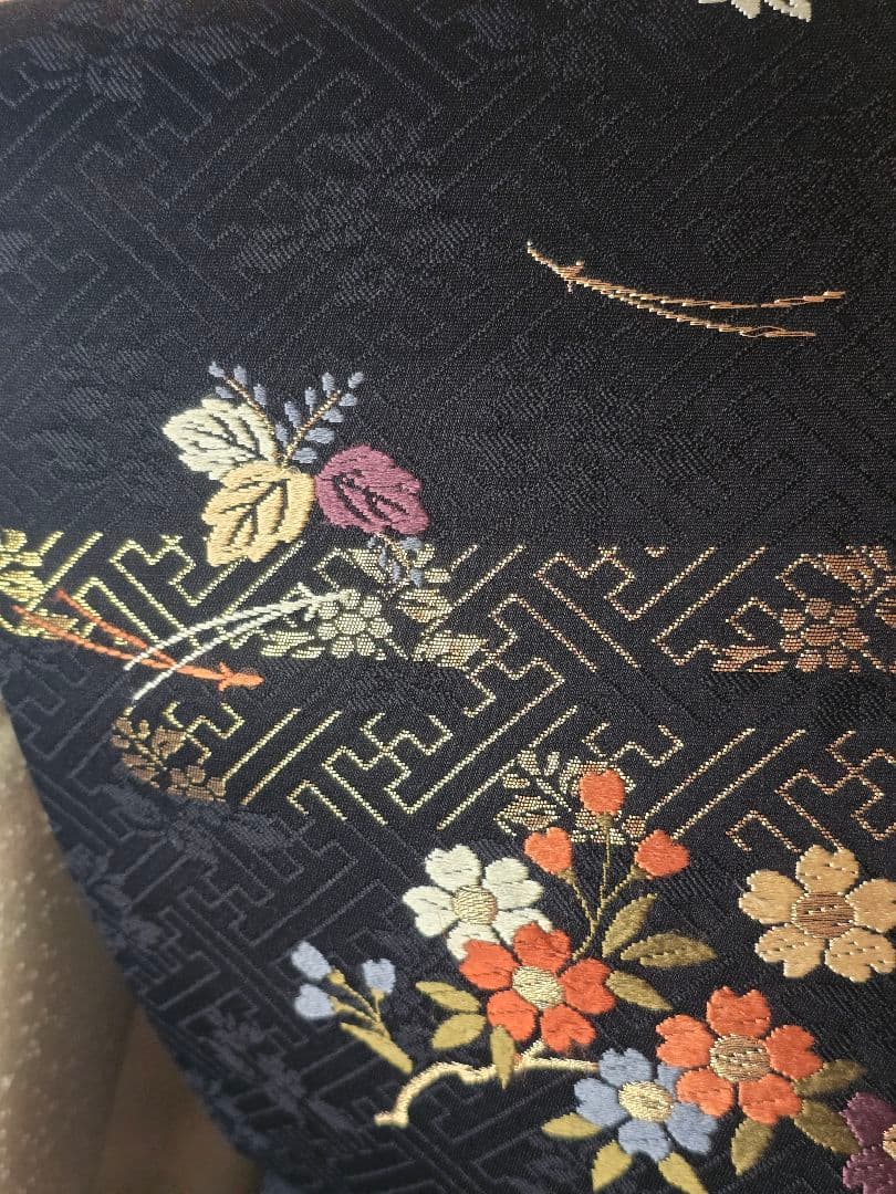 仕立て上がり　未使用品　色無地　暈し ４点フルセット　袋帯