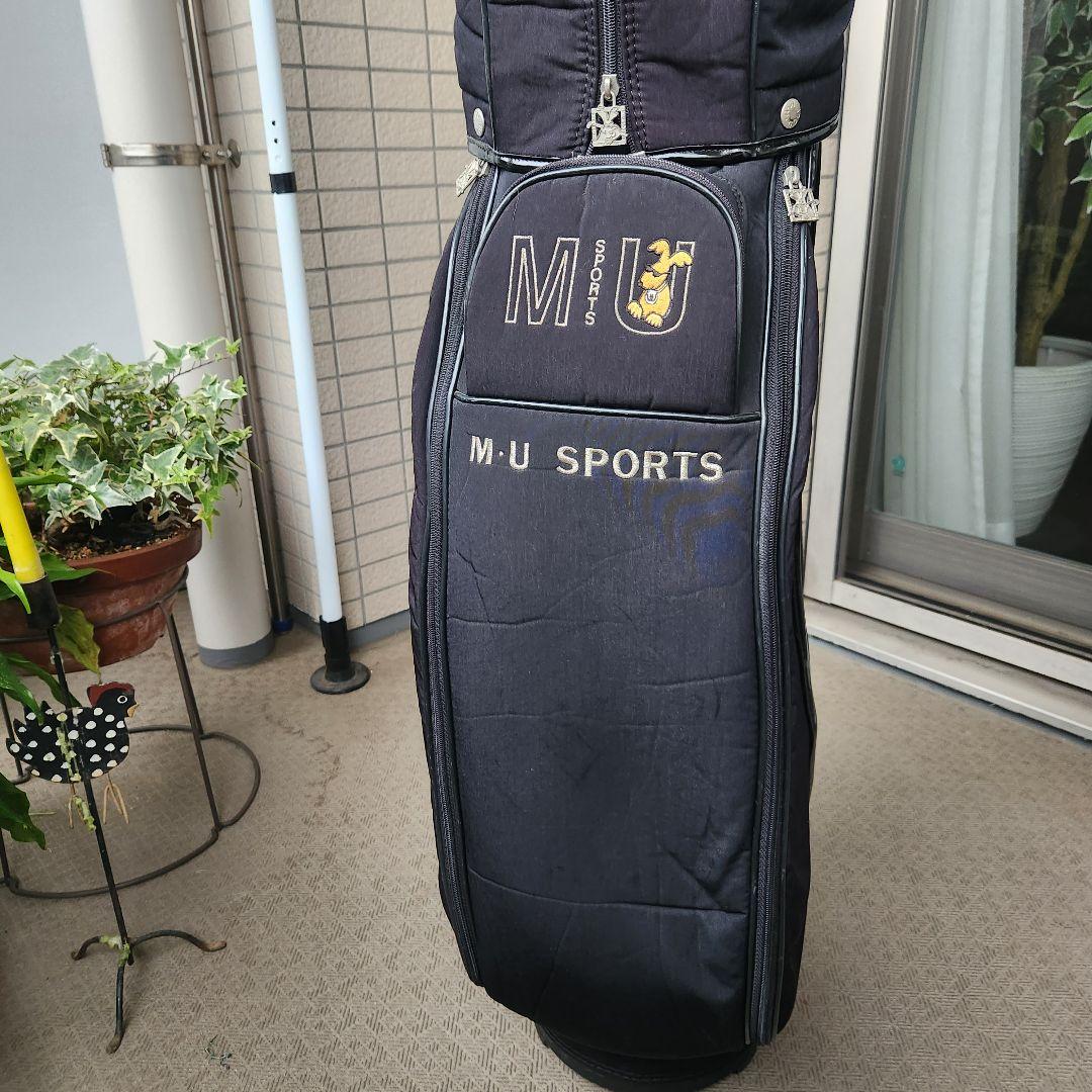 MU SPORTS ミエコウエサコ ゴルフ キャディバッグ 黒