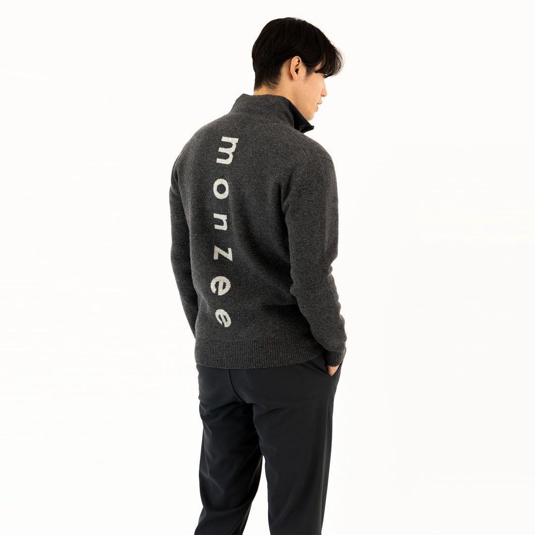 Monzee モンジー ハーフジップ カシミヤ&ウール セーター