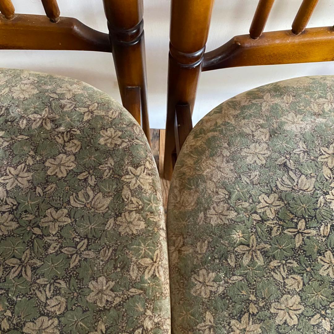 2脚セット ヴィンテージ ダイニングチェア 椅子 木製 レトロ モダン y111