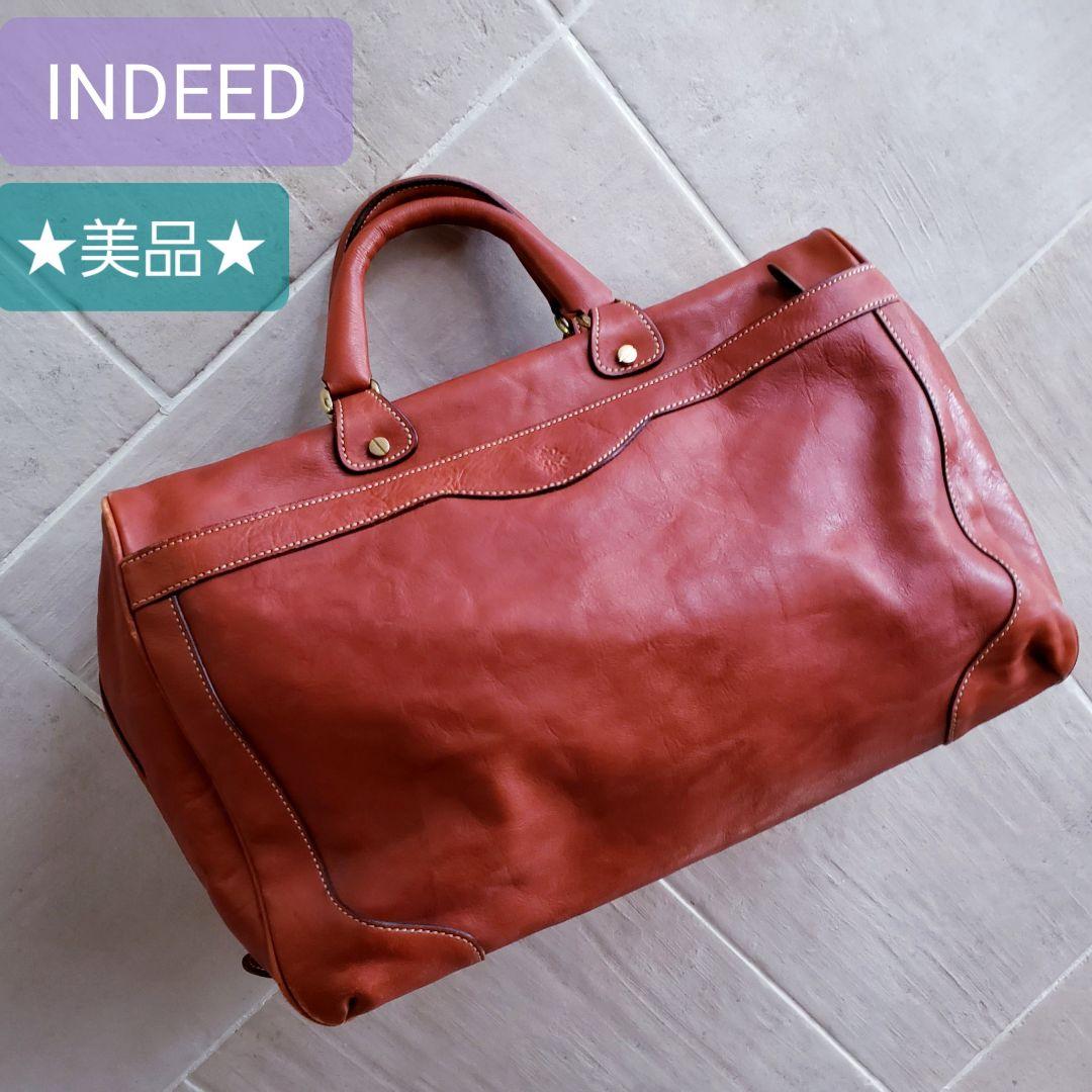 ★美品★　INDEED　インディード　レザー　ボストンバッグ　OPTIMA