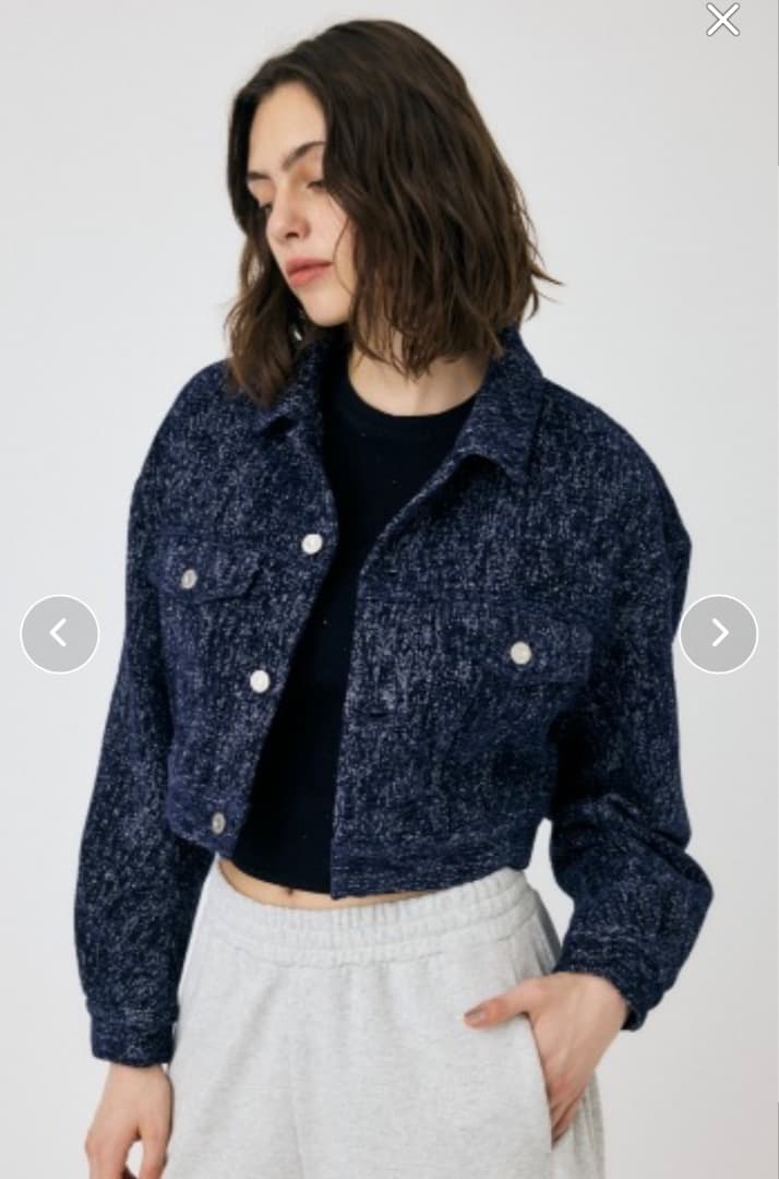 Moussy マウジー SHORT TWEEDY ジャケット