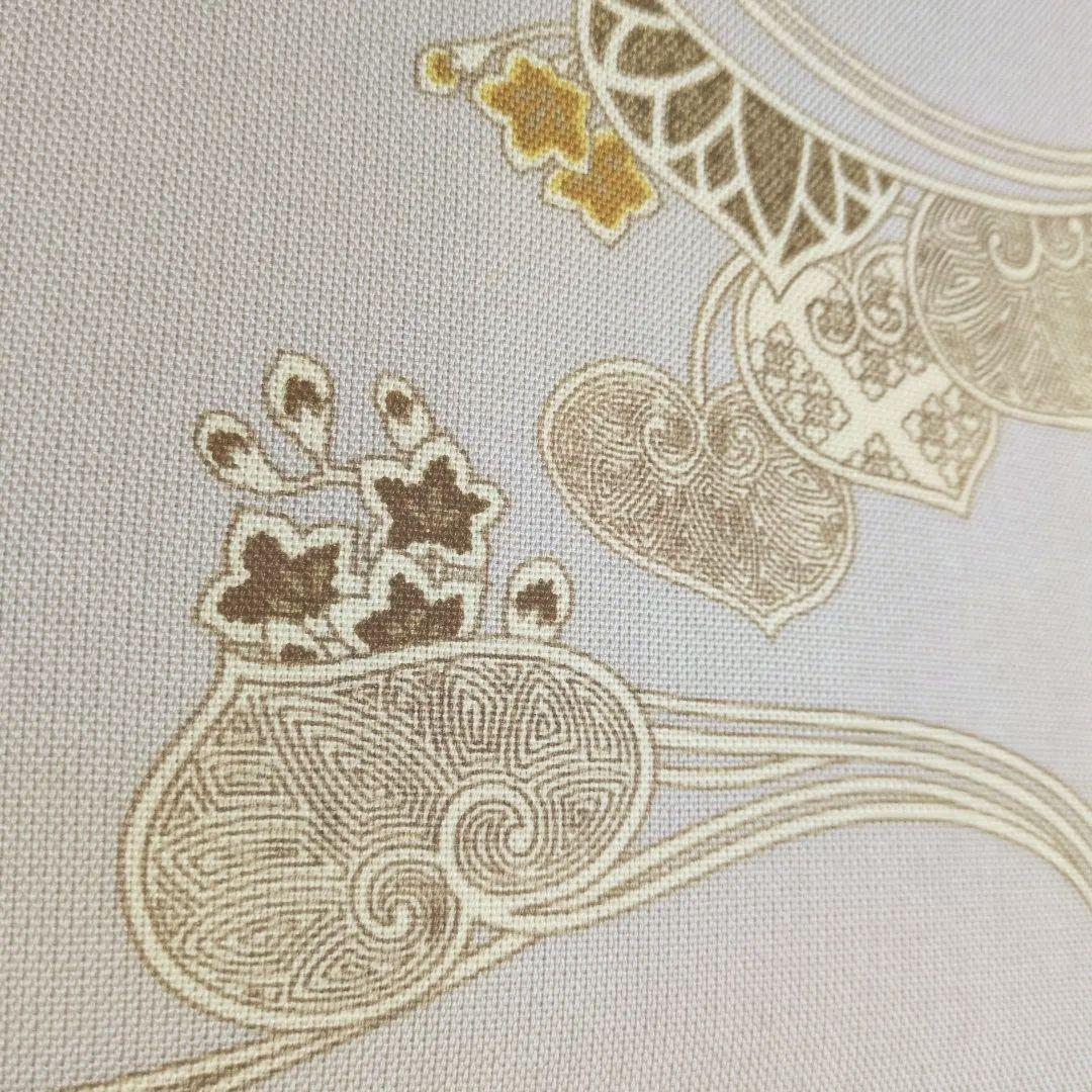 未使用美品　型染九寸名古屋帯 380 31