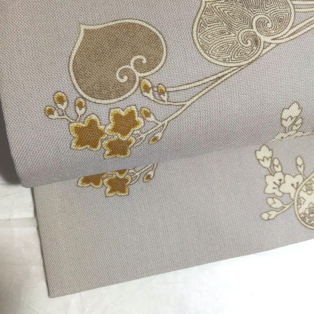 未使用美品　型染九寸名古屋帯 380 31