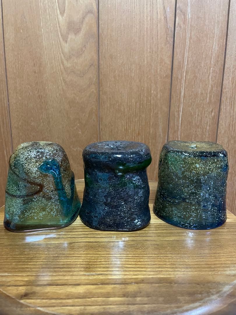 稲嶺盛吉　ガラスカップ 3個セット