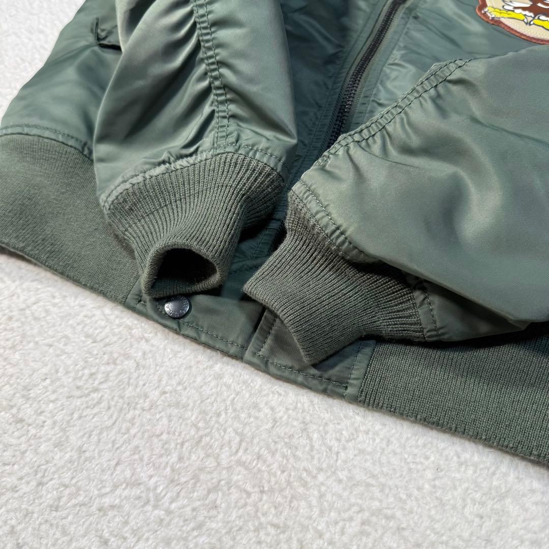 未使用級 メンズXL AVIREX フライトジャケット L-2B ワッペン 刺繍