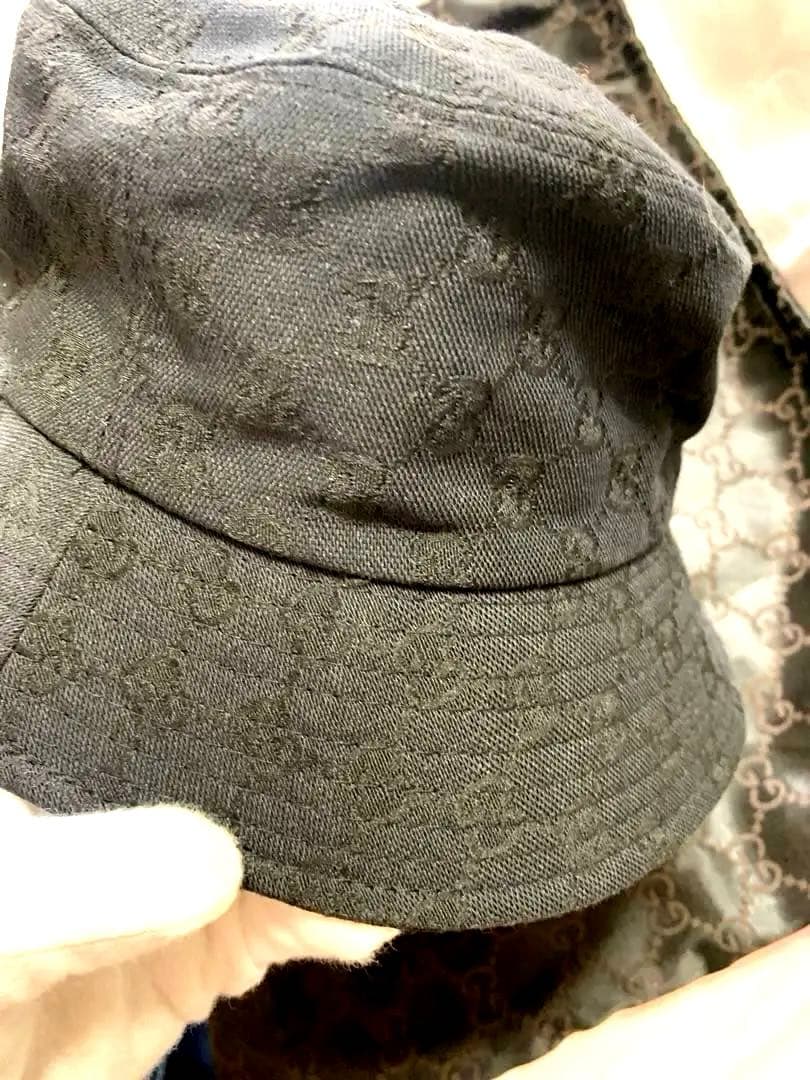 ✨GUCCIバケットハットBLACK sizeM✨ ✨サマー特価✨最終格安特価✨