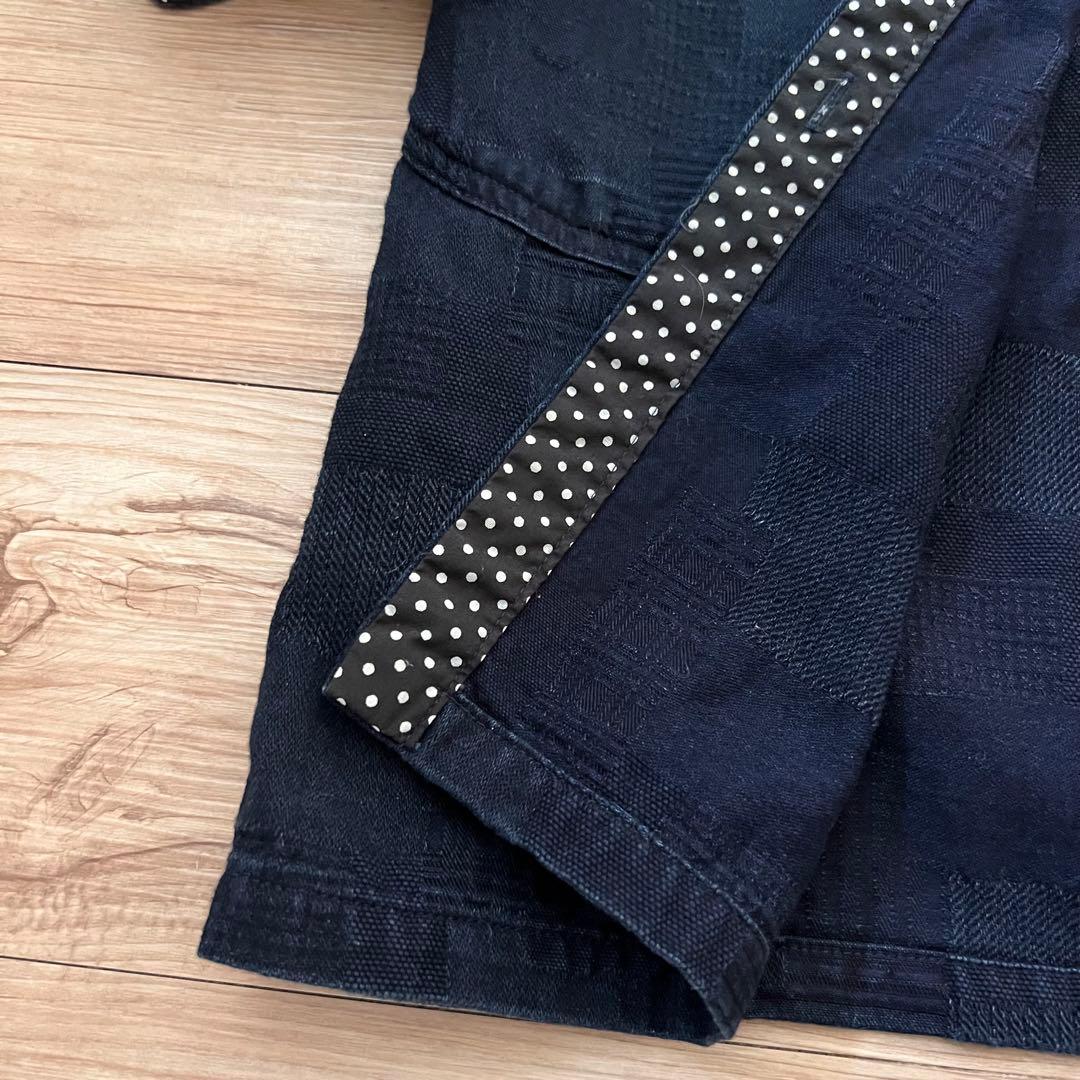 BlueTrickブルートリック 岡山デニム ドットワンピース インディゴ