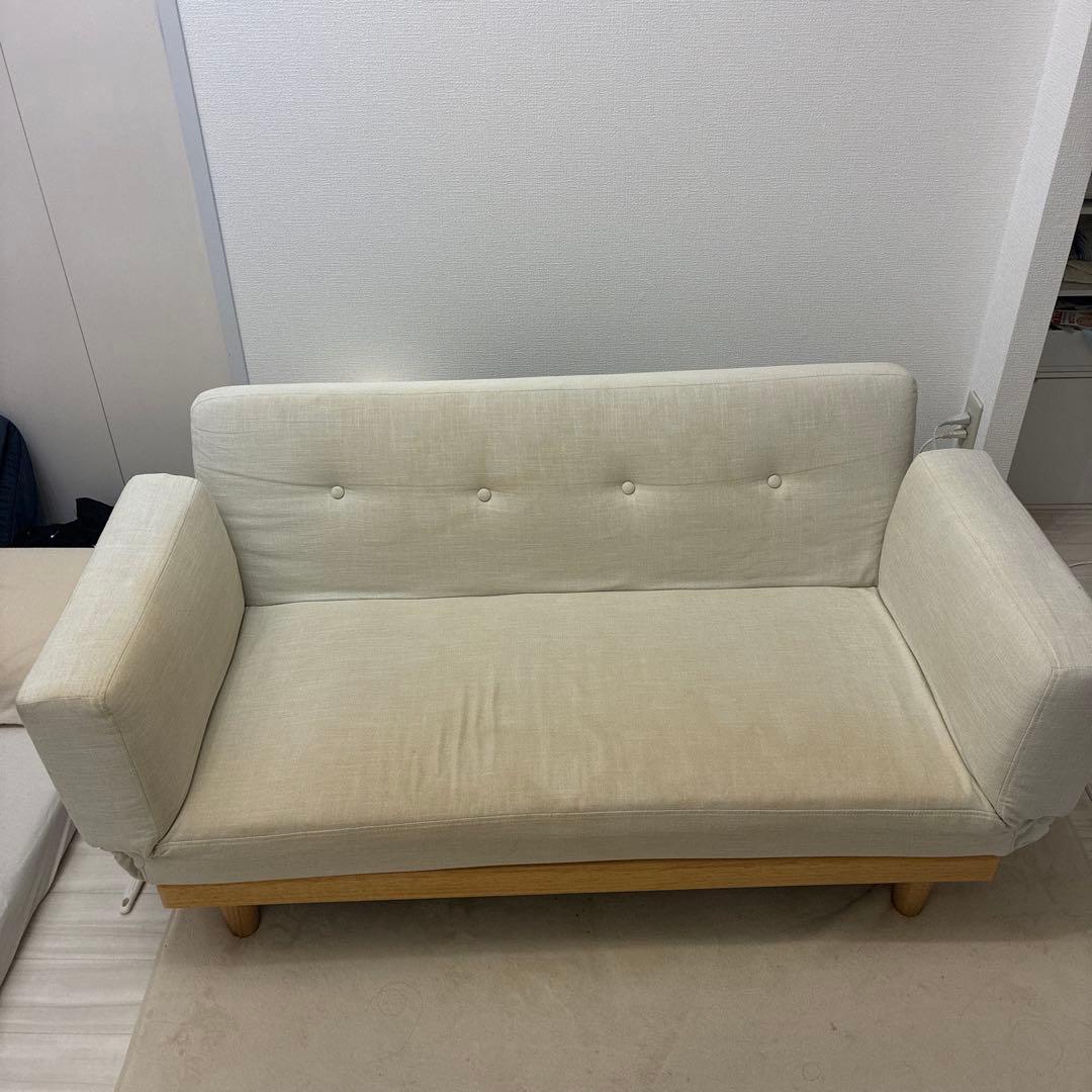 LOWYA ソファー　2人掛け用　直接引取歓迎