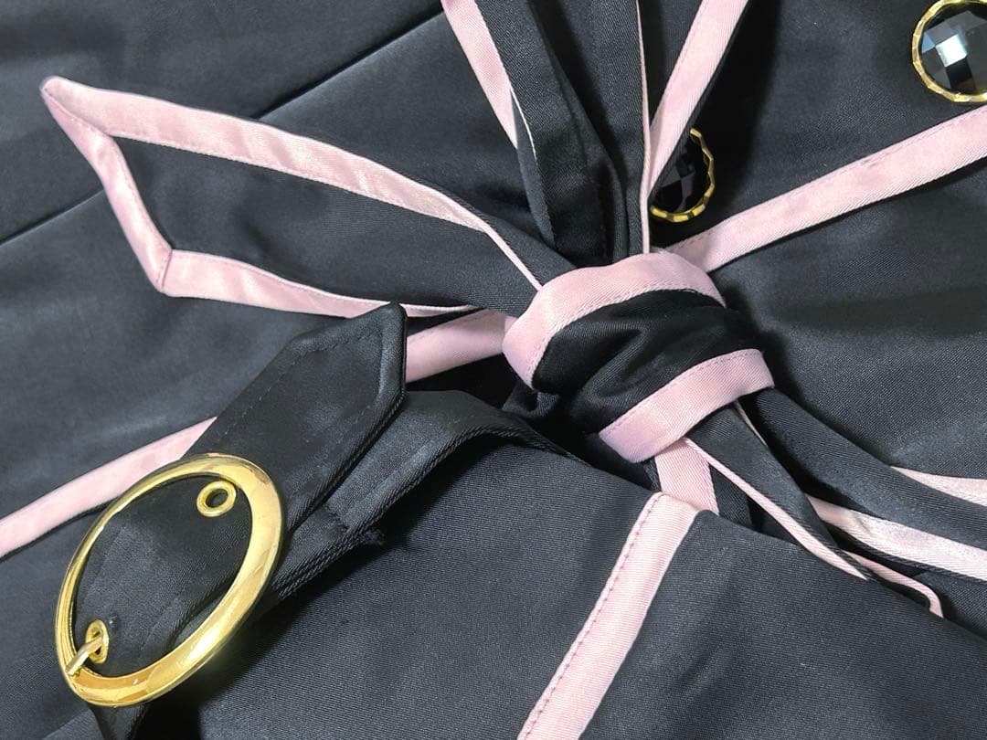 GOLDS∞infinity♡入手困難♡パイピングトレンチコート♡ブラックピンク