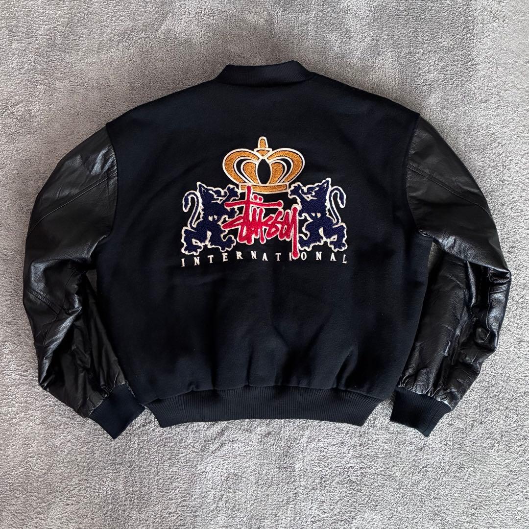 stussy スタジャン 90s 紺タグ