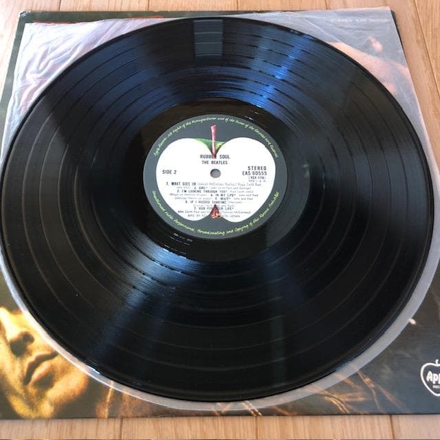 ビートルズ ラバー・ソウル LP 国内盤 アップル ラベル d717y77