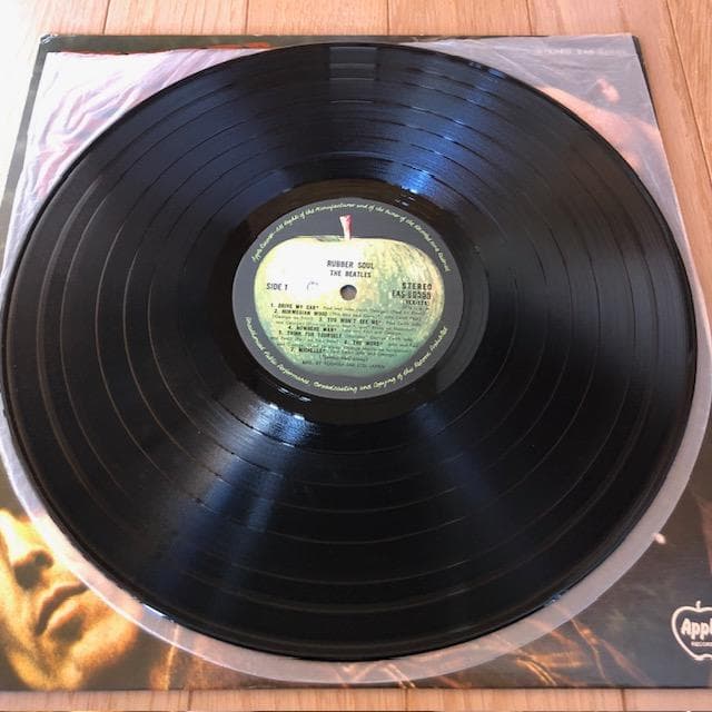 ビートルズ ラバー・ソウル LP 国内盤 アップル ラベル d717y77