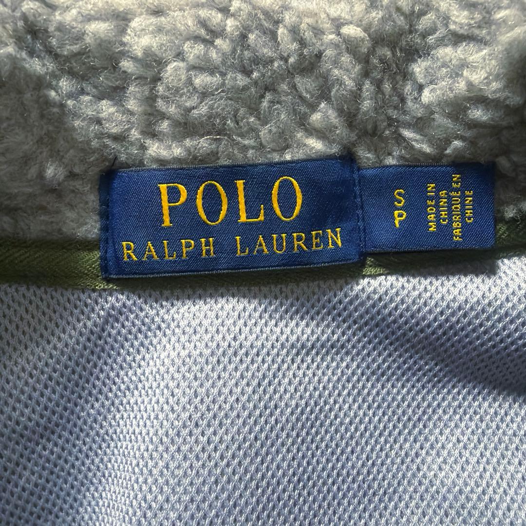 ポロラルフローレン　ボアジャケット　グレー　グリーン　S〜M 長袖　ブルゾン