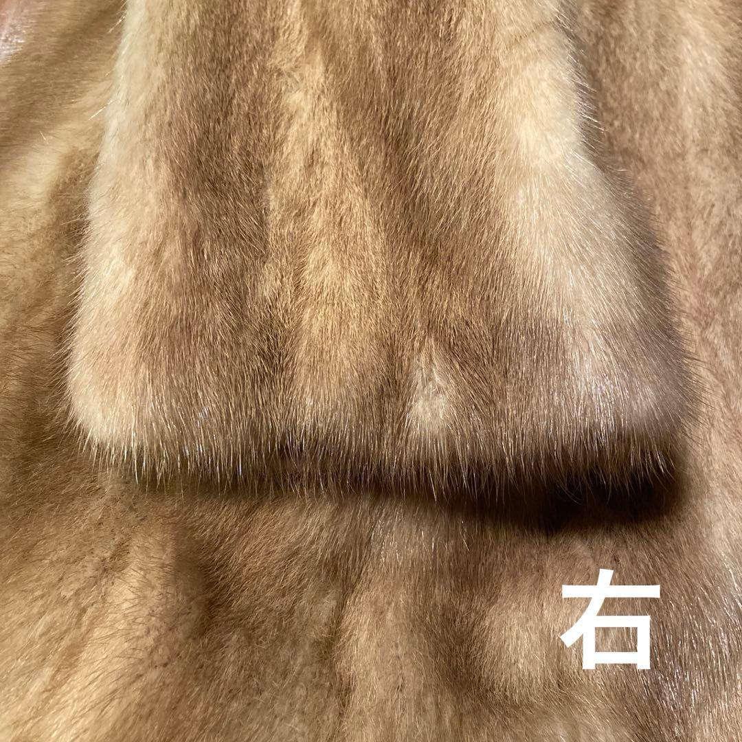 ミンク毛皮ロングコート