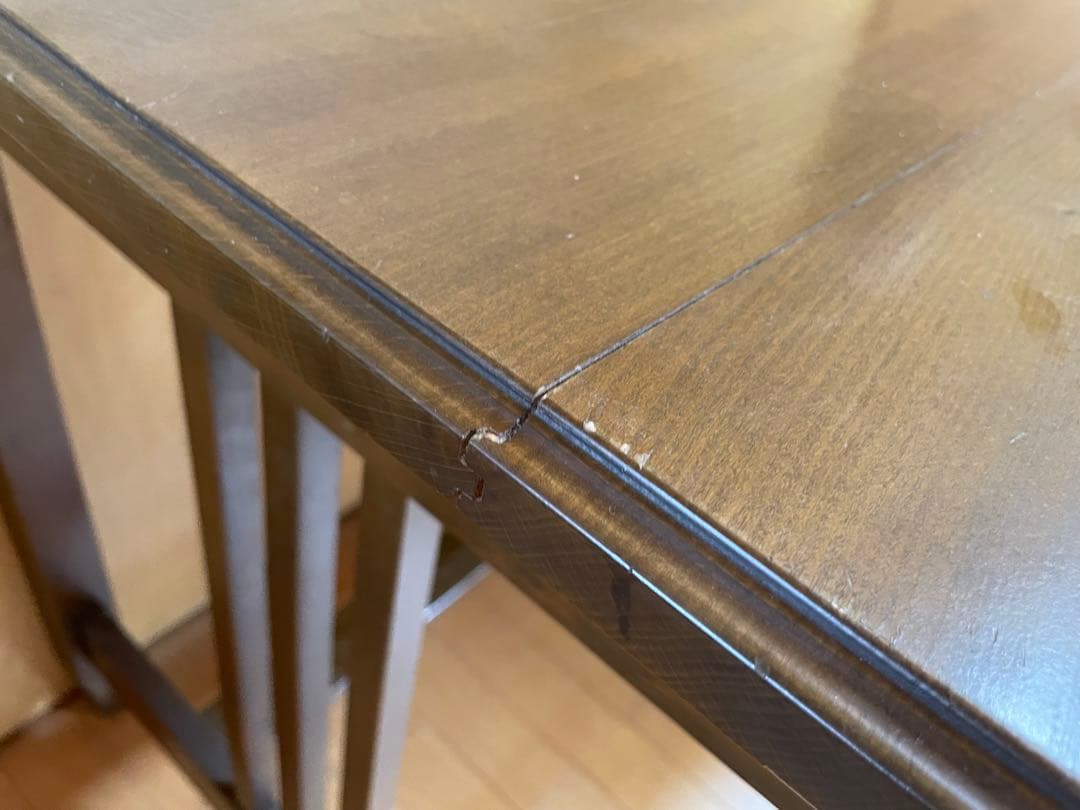 アンティーク木製文机 ダークブラウン