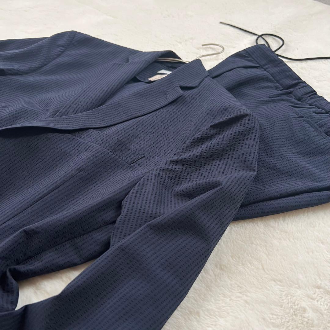 極美品✨ビューティーアンドユース　セットアップ　シアサッカー　洗える　M 夏