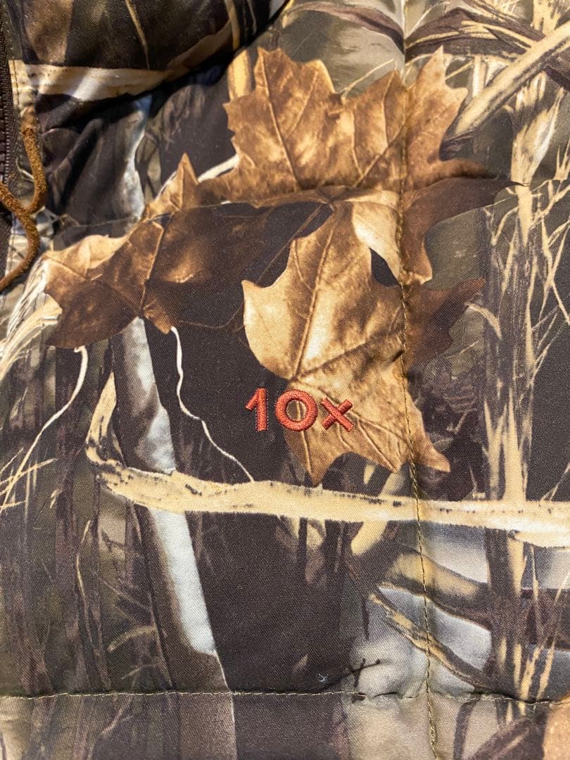 10X ダウンベスト リアルツリーカモ　ビッグサイズ　XL USA古着