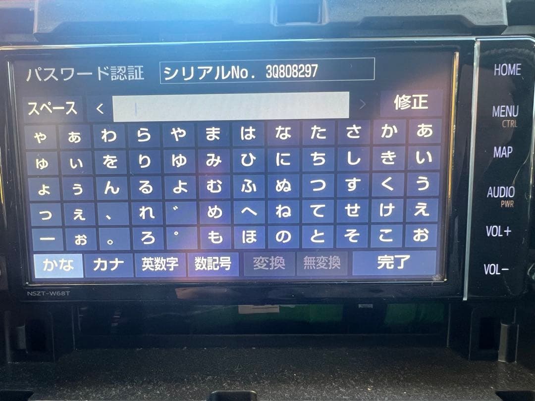 TOYOTA トヨタ　純正ナビ　SDナビ　NSZT-W68T 68ナビ　フルセグ